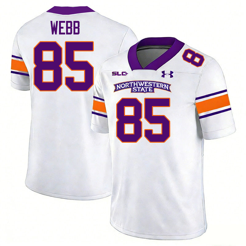 Northwestern State Demons #85 Brendan Webb College Football Jerseys,Uniforms Stitched-White